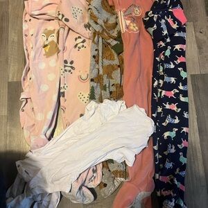 GRANDPARENTS BUNDLE- Assorted Baby Onesies/Footed Nighties with Animal Prints